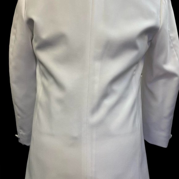 Men's White Mirage Tuxedo Jacket- Easy Care, Gala, Black Tie, Prom, Cruise - Picture 6 of 12